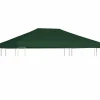 Clearance Pavillontopdække 310 g/m² - Holdbart og vandresistent | Farve: Grøn | Størrelse: 4 x 3 m Telte & Lysthuse