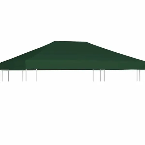 Clearance Pavillontopdække 310 g/m² - Holdbart og vandresistent | Farve: Grøn | Størrelse: 4 x 3 m Telte & Lysthuse