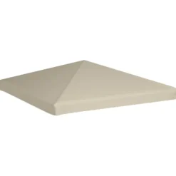 Telte & Lysthuse^Pavillontopdække 310 g/m² 3x3 m beige - Pavillontopdække - Pavillontopdækker - Home & Living