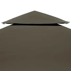 Telte & Lysthuse^Pavillontopdække 2-lags 3x3 m - Vandafvisende baldakin | Farve: Gråbrun | 310 g/m²