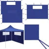Discount Pavillonvægge med vinduer 2 stk. Blå - Pavillonvæg - Pavillonvægge - Home & Living Telte & Lysthuse