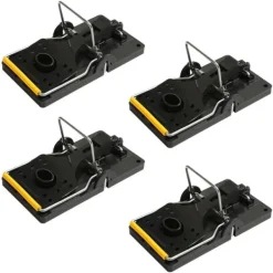 Hot 4Pcs Professional Mouse Traps Mousetrap Strong Easy Catcher Control Reusable Skadedyrsfælder