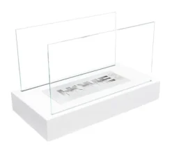 Clearance Pejs HOME bio-pejs hvid mat økologisk pejs ethanol pejs 36 cm x 18 cm x 22 cm Brænder med TÜV sikkerhedscertifikat Pejse