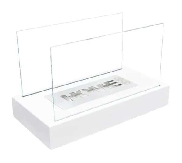 Clearance Pejs HOME bio-pejs hvid mat økologisk pejs ethanol pejs 36 cm x 18 cm x 22 cm Brænder med TÜV sikkerhedscertifikat Pejse