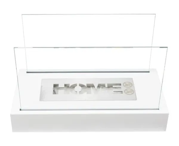 Clearance Pejs HOME bio-pejs hvid mat økologisk pejs ethanol pejs 36 cm x 18 cm x 22 cm Brænder med TÜV sikkerhedscertifikat Pejse