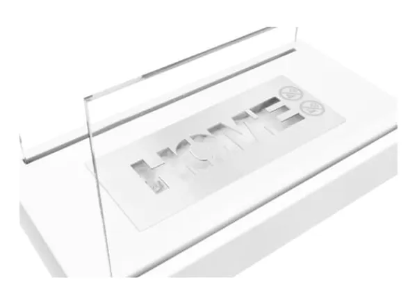 Clearance Pejs HOME bio-pejs hvid mat økologisk pejs ethanol pejs 36 cm x 18 cm x 22 cm Brænder med TÜV sikkerhedscertifikat Pejse