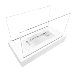 Clearance Pejs HOME bio-pejs hvid mat økologisk pejs ethanol pejs 36 cm x 18 cm x 22 cm Brænder med TÜV sikkerhedscertifikat Pejse