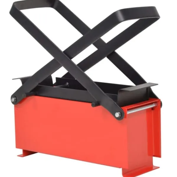 Tilbehør Til Brændeovne & Pejse^Pejseredskaber - Living briketpresser til papir 34x14x14 cm sort og rød