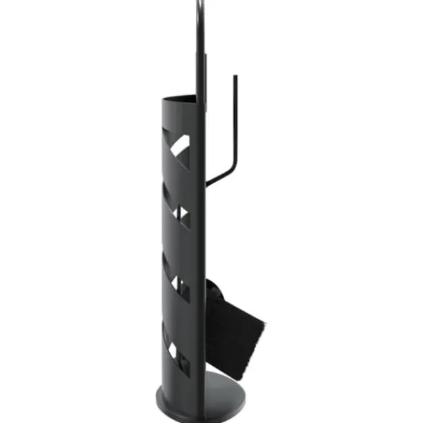 Tilbehør Til Brændeovne & Pejse^Pejsesæt 5 dele - Robust stål med dekorativt stativ | Størrelse: 23x15x66 cm