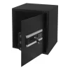 Sale Pengeskab - Elektronisk digital kodelås - Intelligent alarm - Nødnøgler - Tredobbelt tyverisikringslås - 38×31×45 cm - CE-certificeret - Sort Pengeskabe