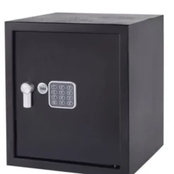 Pengeskabe^Pengeskab med elektronisk lås Yale Sort 40 L 39 x 35 x 36 cm Rustfrit stål