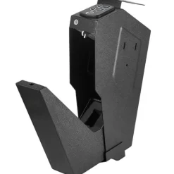 Discount Pengeskab til pistoler med biometrisk lås og 3 adgangsmetoder. Sikker opbevaring af én pistol. Pengeskabe