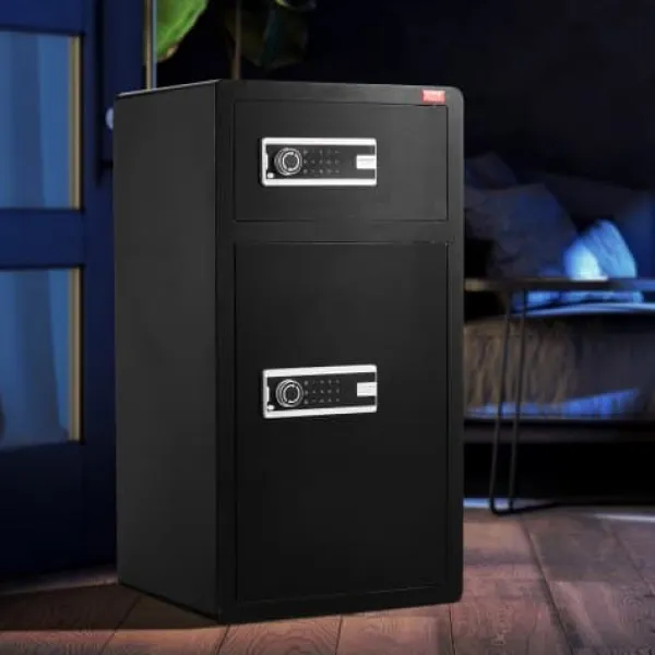 Best Pengeskab, 900x480x420 mm, Sort, Stål Pengeskabe