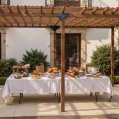 Buer, Spalier, Lysthuse Uden Tag^Pergola beslagssæt, T-formet 4-pak, 92x92 mm, sort, stål