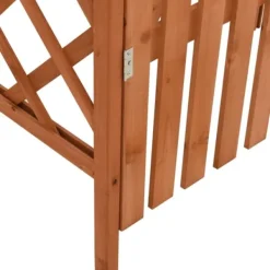 Buer, Spalier, Lysthuse Uden Tag^Pergola med låge - Havepergola i massivt grantræ | Størrelse: 116x40x204 cm