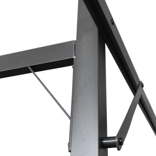 Buer, Spalier, Lysthuse Uden Tag^Pergola med sammenrulleligt tag - Stabil struktur | Farve: Cremefarvet | Størrelse: 395x292x230 cm