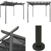 Clearance Pergola med sammenrulleligt tag 3x3 m 180 g/m² antracitgrå - Pergola - Pergolaer - Home & Living Buer, Spalier, Lysthuse Uden Tag