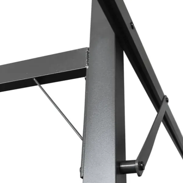 Buer, Spalier, Lysthuse Uden Tag^Pergola med sammenrulleligt tag - UV-resistent | Størrelse: 589x292x230 cm | Farve: Gråbrun
