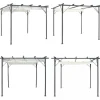 Buer, Spalier, Lysthuse Uden Tag^Pergola med tilbagetrækkeligt tag 3x3 m stål cremefarvet - Pergola - Pergolaer - Home & Living