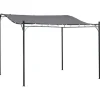 Buer, Spalier, Lysthuse Uden Tag^Pergola pavillon 297x297 cm, metal, grå – terrasse/altan