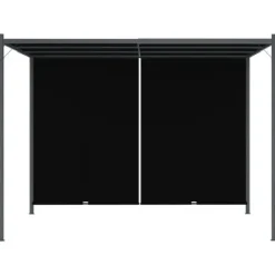 Hot Pergola tilbagetrækkeligt tag 3x3 m antracitgrå - Pergola - Pergolaer - Home & Living Buer, Spalier, Lysthuse Uden Tag