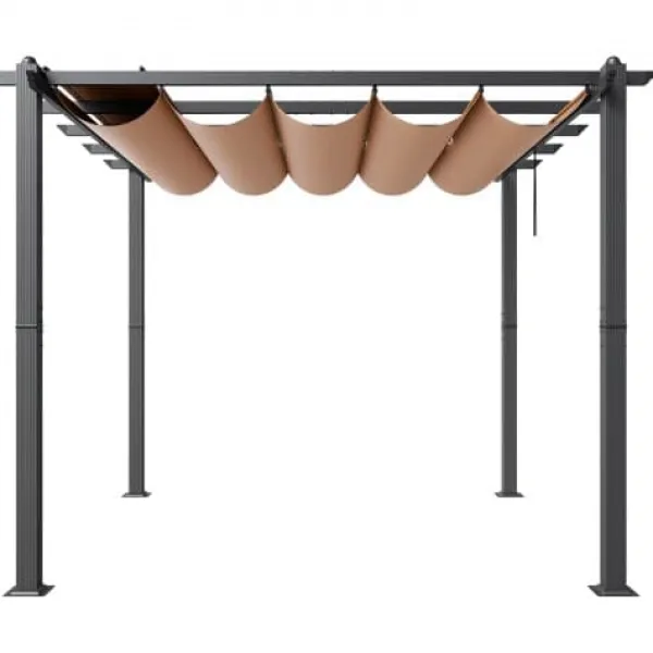 Buer, Spalier, Lysthuse Uden Tag^Pergola, 297x297x230 cm, Beige, Aluminium