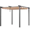 Buer, Spalier, Lysthuse Uden Tag^Pergola, 300x300x230 cm, Beige, Aluminium