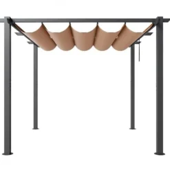 Buer, Spalier, Lysthuse Uden Tag^Pergola, 300x300x230 cm, Beige, Aluminium