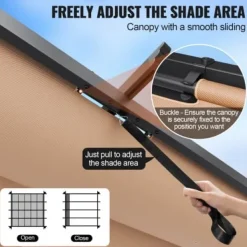 Buer, Spalier, Lysthuse Uden Tag^Pergola, 300x300x230 cm, Beige, Aluminium