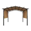Clearance Pergola, 365x305x254 cm, Beige, Metal Buer, Spalier, Lysthuse Uden Tag