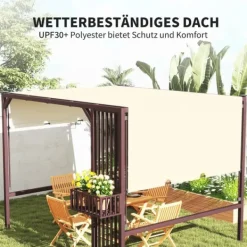 Buer, Spalier, Lysthuse Uden Tag^Pergola, 295x252x230 cm, Brun