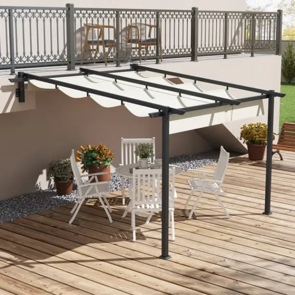Hot Pergola, 297x297x200 cm, Creme Buer, Spalier, Lysthuse Uden Tag