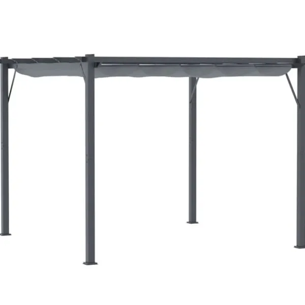 Buer, Spalier, Lysthuse Uden Tag^Pergola, 300x300x223 cm, Grå