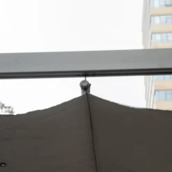 Outlet Pergola/pavillon 3×3×2,23 m, skydetag, aluminium, kulgrå/mørkegrå Buer, Spalier, Lysthuse Uden Tag