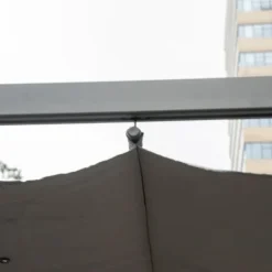 New Pergola/pavillon 3×3×2,23 m, skydetag, aluminium, kulgrå/mørkegrå Buer, Spalier, Lysthuse Uden Tag
