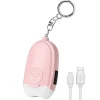 Clearance Personlig alarm lommelygte bærbar selvforsvar 130dB høj advarsel nøglering Sikkerhedslamper