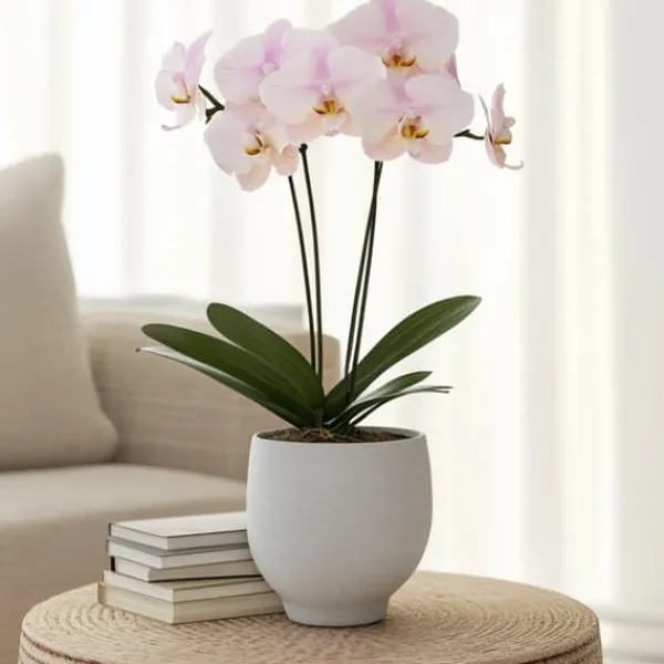 Krukkeplanter Indendørs^Phalaenopsis-orkidé - Phalaenopsis - Højde 50-60cm - ⌀12cm