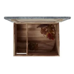 Til Fugle & Småvildt^Pindsvinehus Byggesæt, 21x46x34 cm, Brun