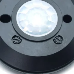 Bevægelsesdetektorer^PIR bevægelsessensor loft sort rund Ø10cm ultra flad Idealed