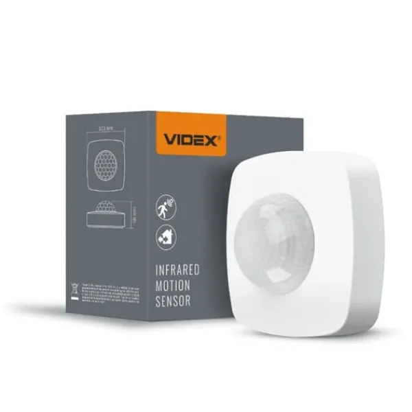 Bevægelsesdetektorer^PIR udendørs bevægelses- og lyssensor 1200W IP54 8 meter Videx