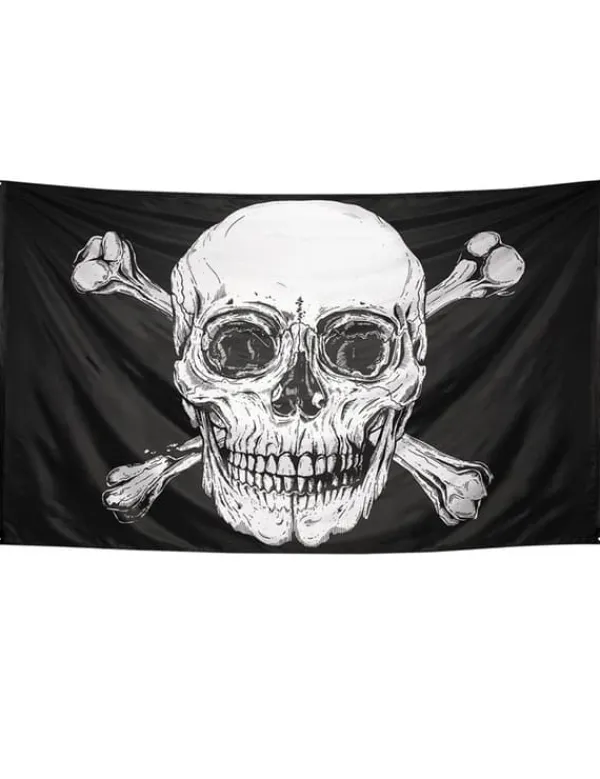 Discount Pirat flag Jolly Roger 200 x 300 cm. Size-Standard Flag & Vindposer