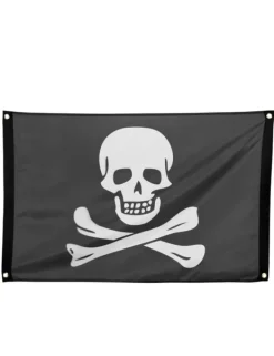 Outlet Piratflag 90 x 60 cm. Size-Standard Flag & Vindposer