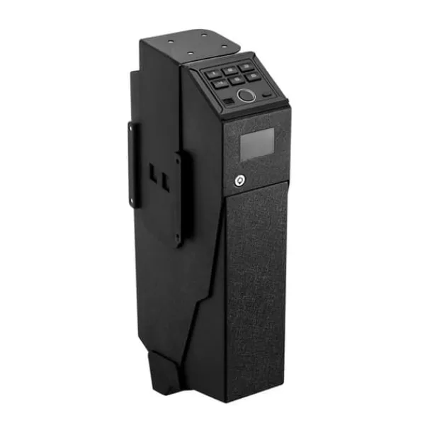 Hot Pistolskab - Biometrisk pistolboks - Hurtig 3-vejs adgang Fingeraftryk/Kode/Nøgle - LED-lys - Til 1 pistol + magasin - Monterbar til natbord/bil Pengeskabe