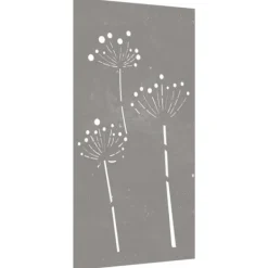 Sale Plakater, prints & vægkunst - Living udendørs vægdekoration 105x55 cm blomsterdesign cortenstål Havedekorationer