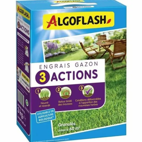 Clearance Plant fertiliser Algoflash 3 actions 3 Kg Gødningsmidler