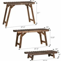 Plantestativer^Plante Hyldereol, 70×25×15 cm, Naturlig