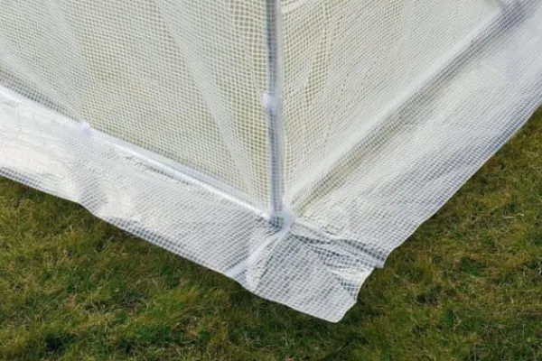 Plante telt udendørs cover - 2x4,5 m - 9m2 overflade - hvid - udskiftning af sejl Drivhus