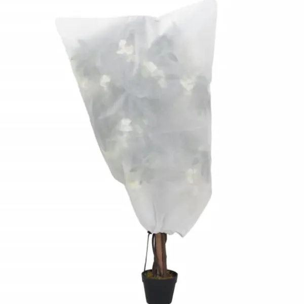 Haveduge^Plantebeskyttelse med snore - 8 stk. 70 g/m² | Størrelse: 0,8x0,8 m