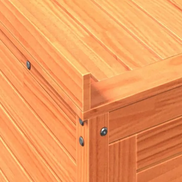 Plantningsbænke^Plantebord i massivt fyrretræ med hylder - Pottebord til have | Størrelse: 82,5x50x86,5 cm | Farve: Brun