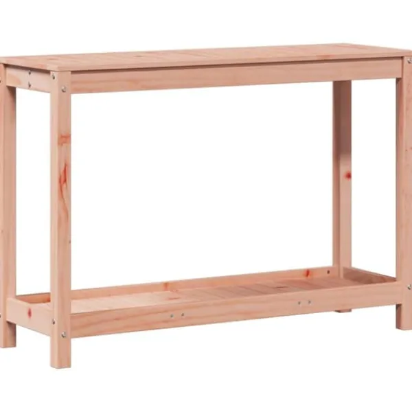 New Plantebord med hylde i massivt douglasgran - Robuste træmøbler | Størrelse: 108x35x75 cm Plantningsbænke